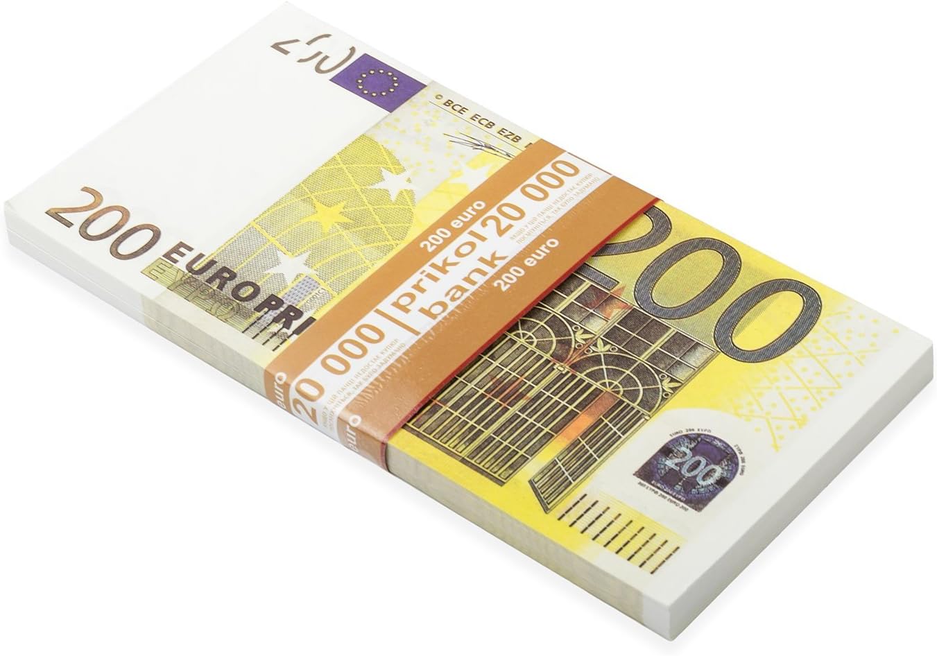 Prop Money 200 Euro Bills Realistic Play Money One Stack 100 Pcs for Movie Props