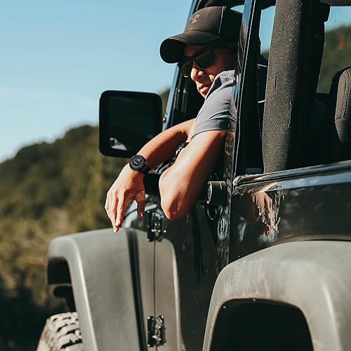 Miniatura 6 de Reloj deportivo digital para hombre, brújula militar militar, altímetro, barómetro, podómetro, impermeable, verde