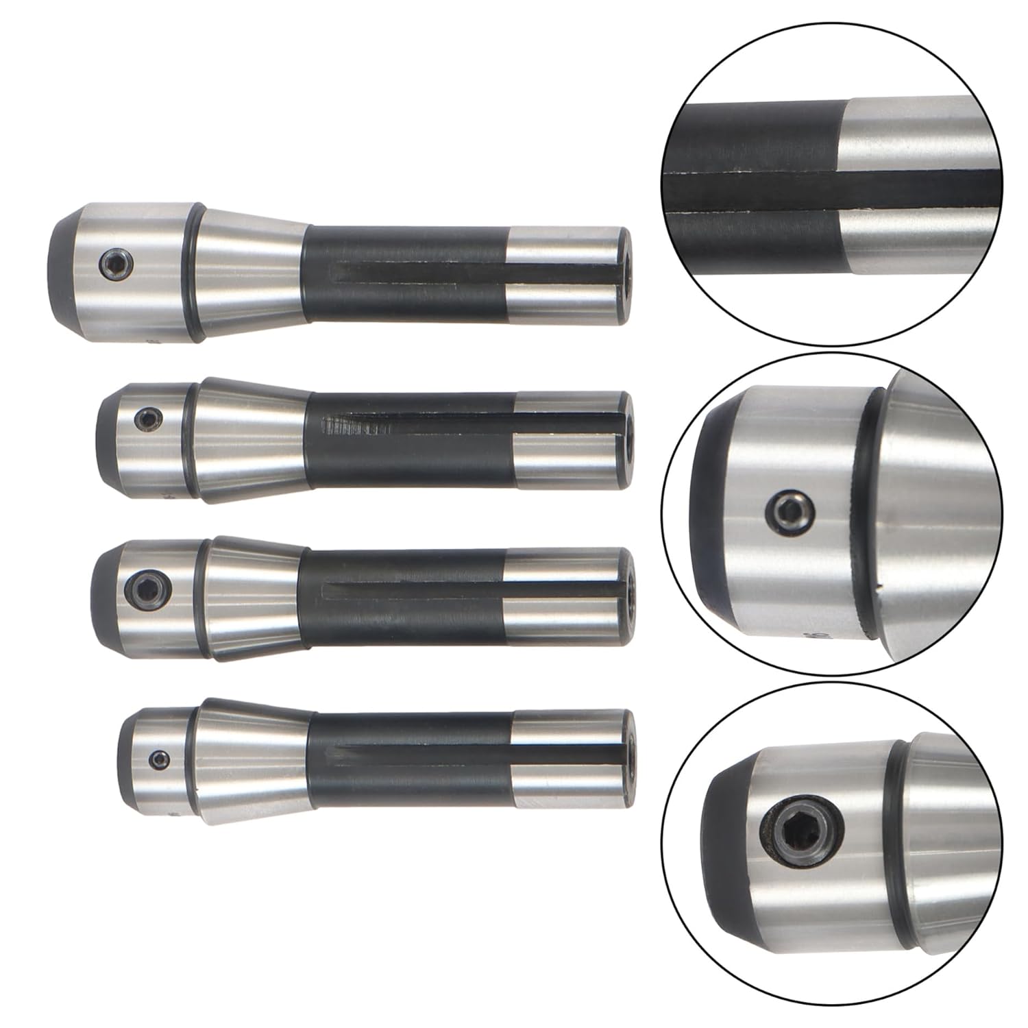 8 PCS Precision R8 End Mill Tool Holder Set (3/16"-1") for Milling Machine
