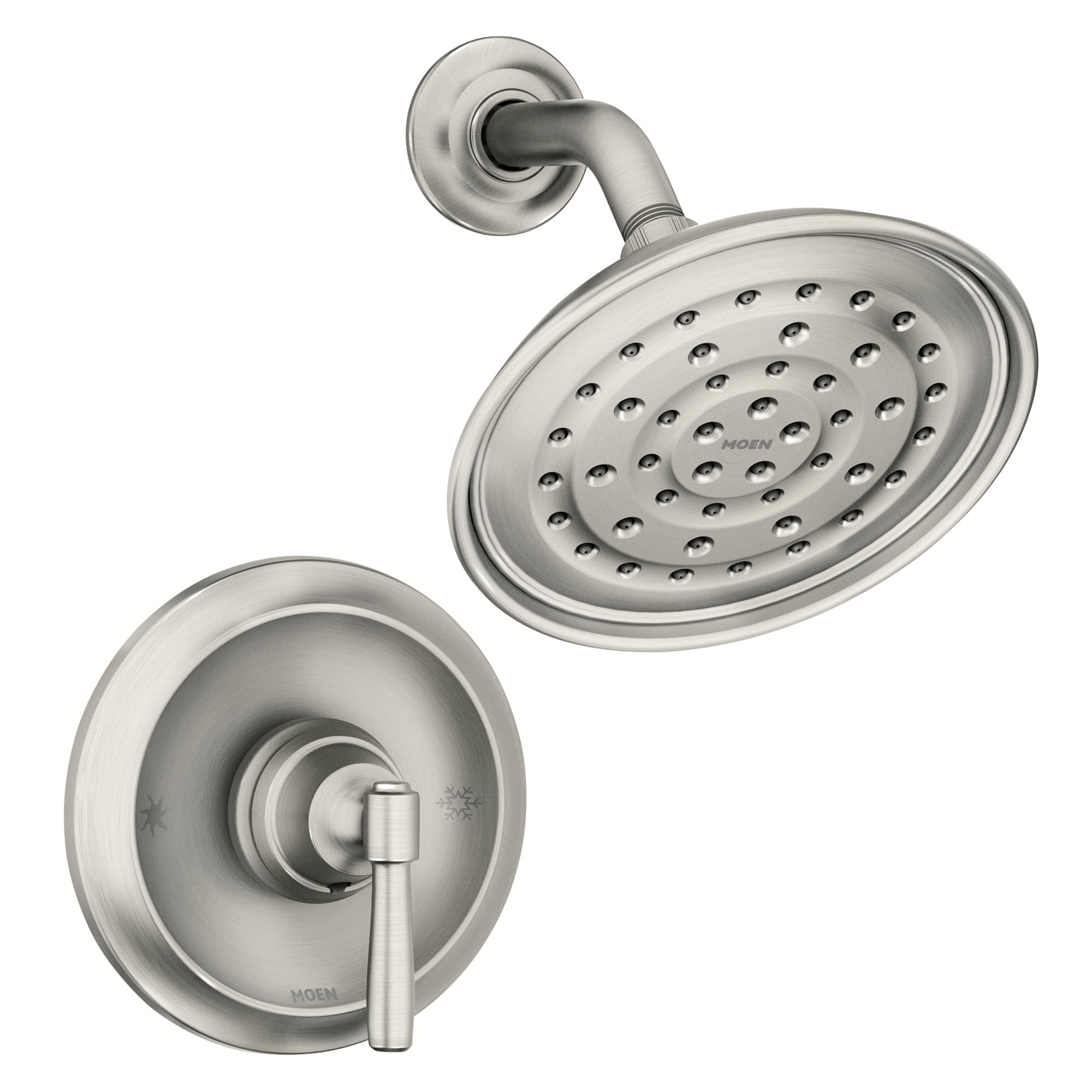 Amazon.com: Moen Halle Spot Resist Brushed Nickel Shower Faucet