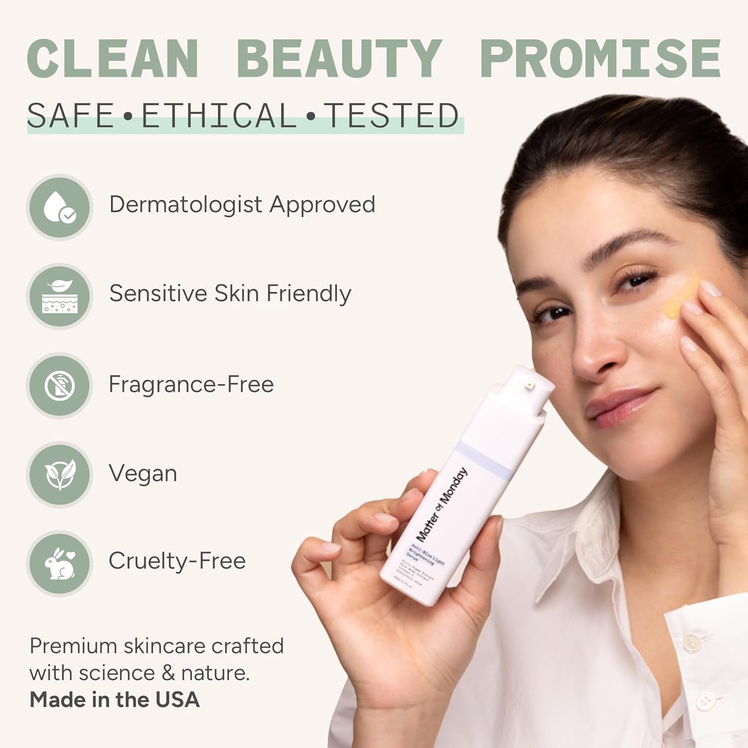 Anti-Blue Light Brightening Serum | Vitamin C, MicroAlgae & Antioxidants For Dark Spots & Screen Light Protection, Brightening, Firming For Even, Smooth Skin, 1 fl oz