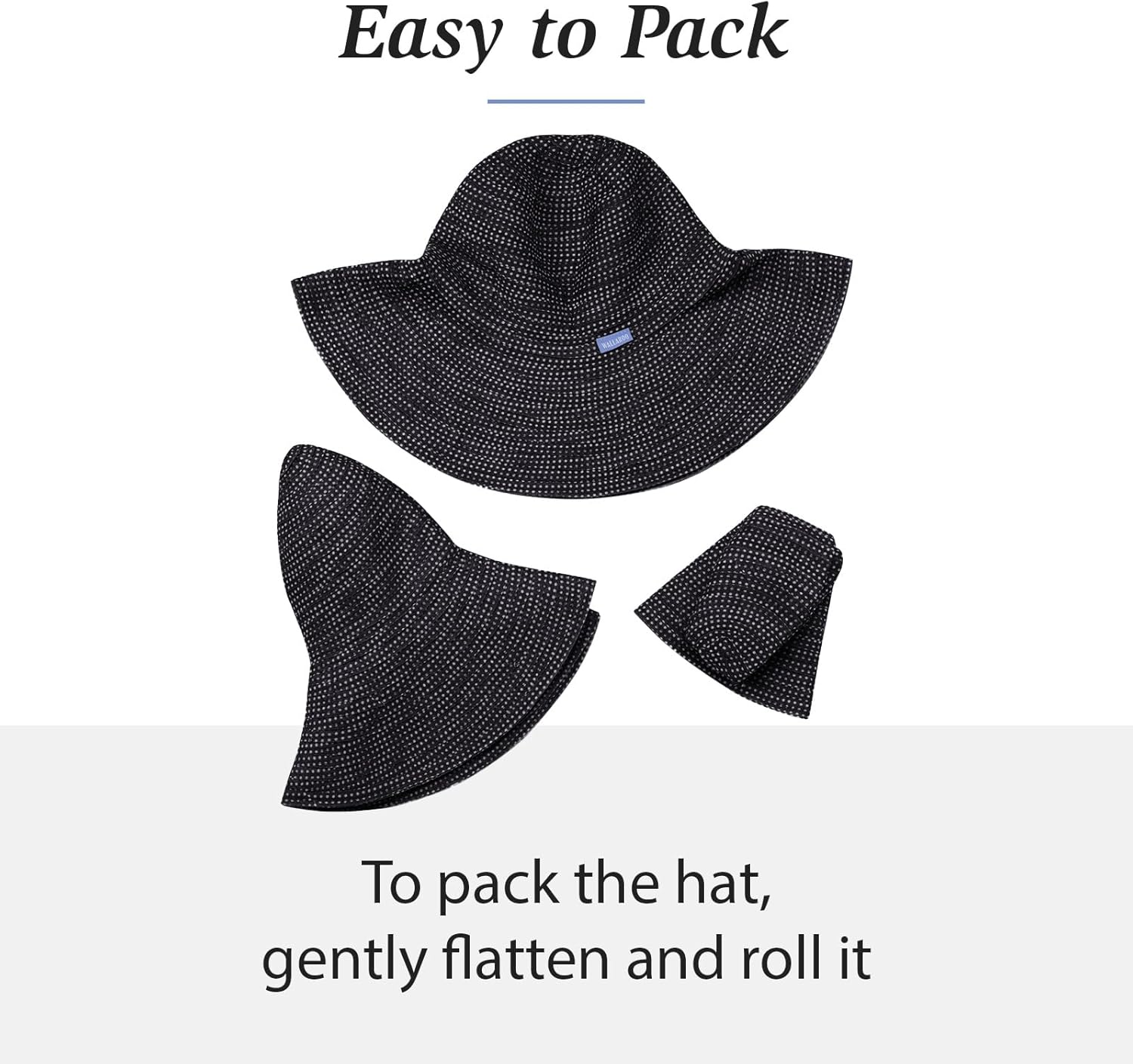 Wallaroo Hat Company Women's Navy Floppy - Image 5