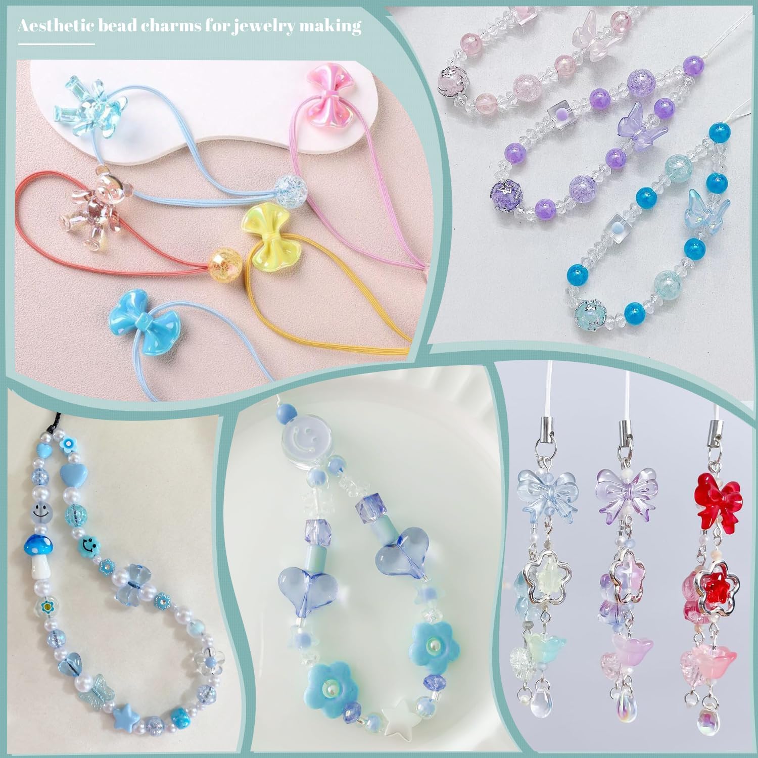 FansArriche Perles Pour Bijoux Perles Plates Pour Bracelet Kit Perles En Argile Pour DIY