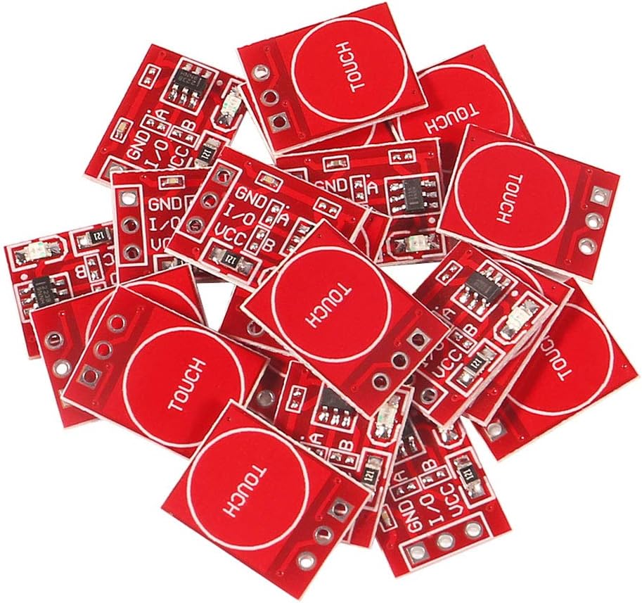 TTP223 Capacitive Touch Switch Button Sensor Module Self Locking for Arduino (Pack of 20)