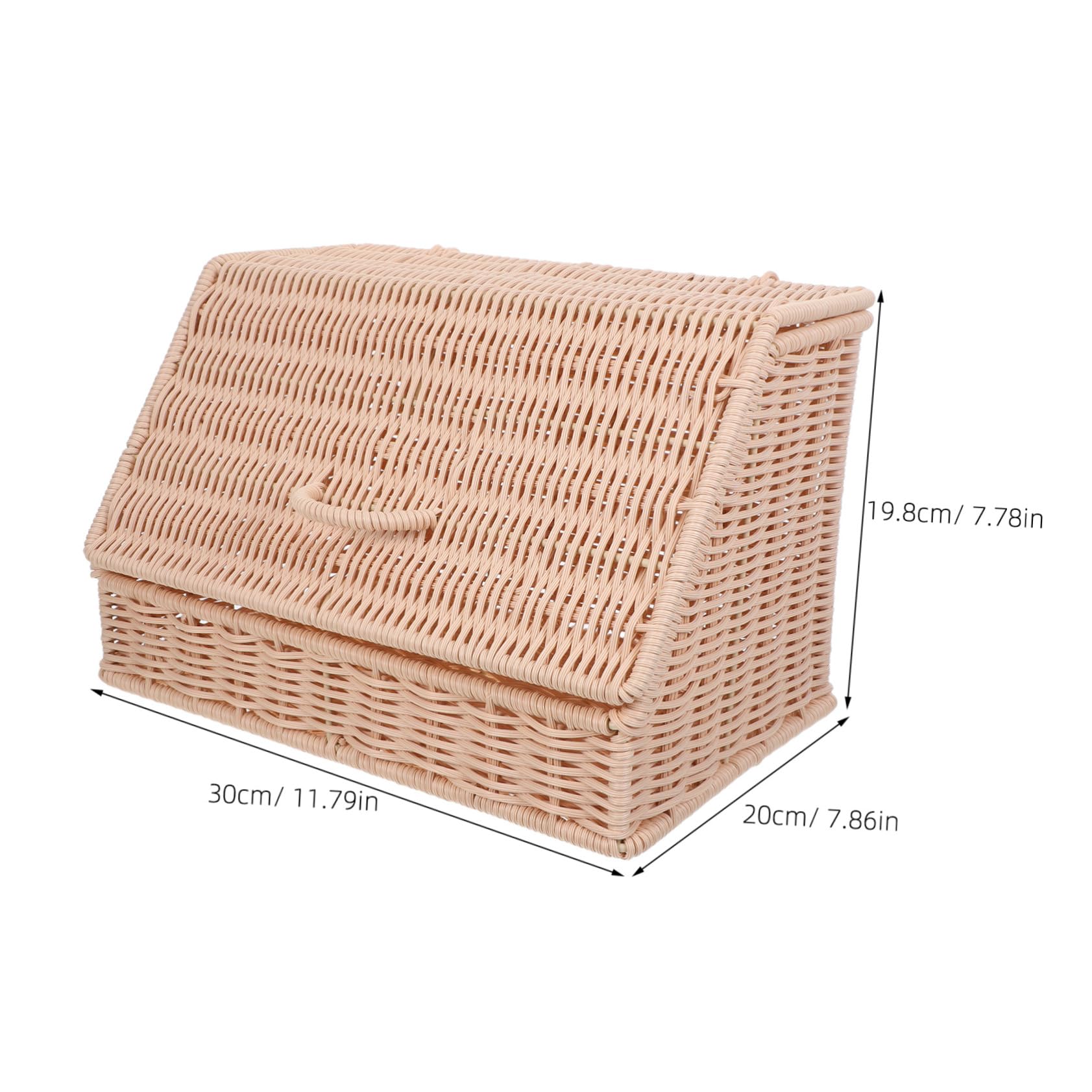 Wickelkorb Mit Deckel Handgefertigter Rattan Aufbewahrungskorb Für Snacks Und Desserts Dekorativer Organizer Für Küche Und Wohnzimmer Praktischer Korb Mit Henkel