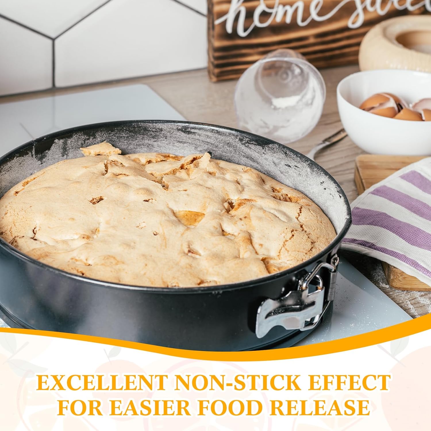 Sunnyray 8 Pcs Mini Springform Pans Set Leakproof Cheesecake Pan Metal Round Nonstick Cake Pan