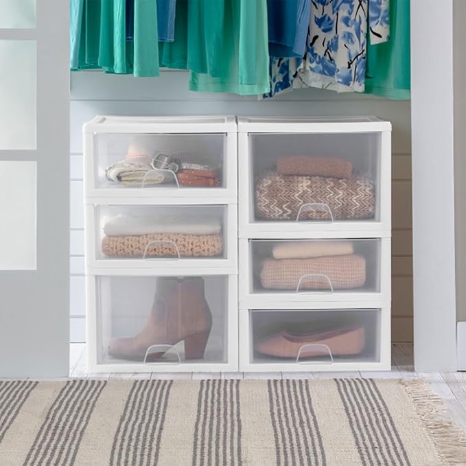 Sterilite 4-Pack 27 Quart Stacking Drawer