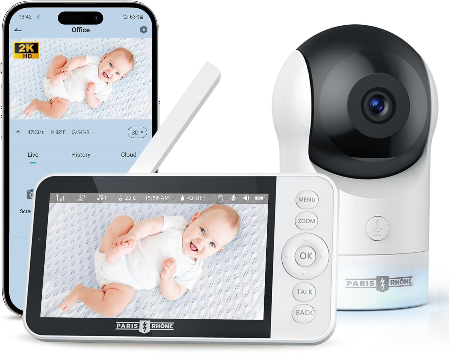 Smart Baby Monitor With Camera And Audio Arenti Baby Monitor,