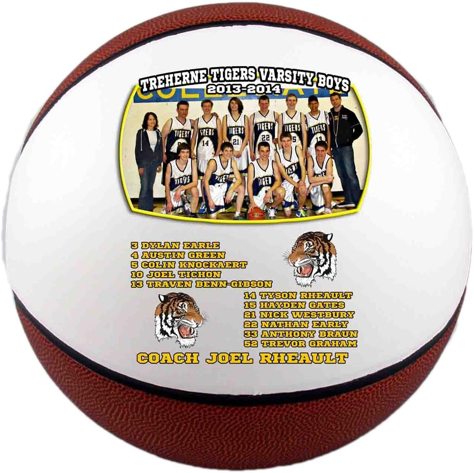 Personalized basketballs - Custom Photo Basketball Gift - Regulation Size Basketball - Any Image - Any Text - Any Logo