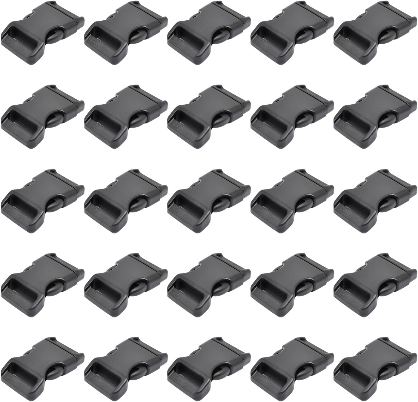 LIHAO Click Fastener Clip Clasp (Buckle) Plastic Release Buckles Backpack Replacement Parts Belt