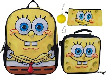 AI ACCESSORY INNOVATIONS 4 Piece Backpack Set, Kids Super Hero 16' School Bag with Front Zip Pocket