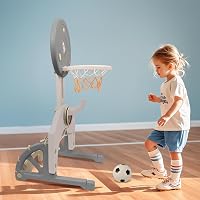 hoopyosms 4az1-ben gyerekek kosárlabda állvány labdavető futball kapu golfozás 9