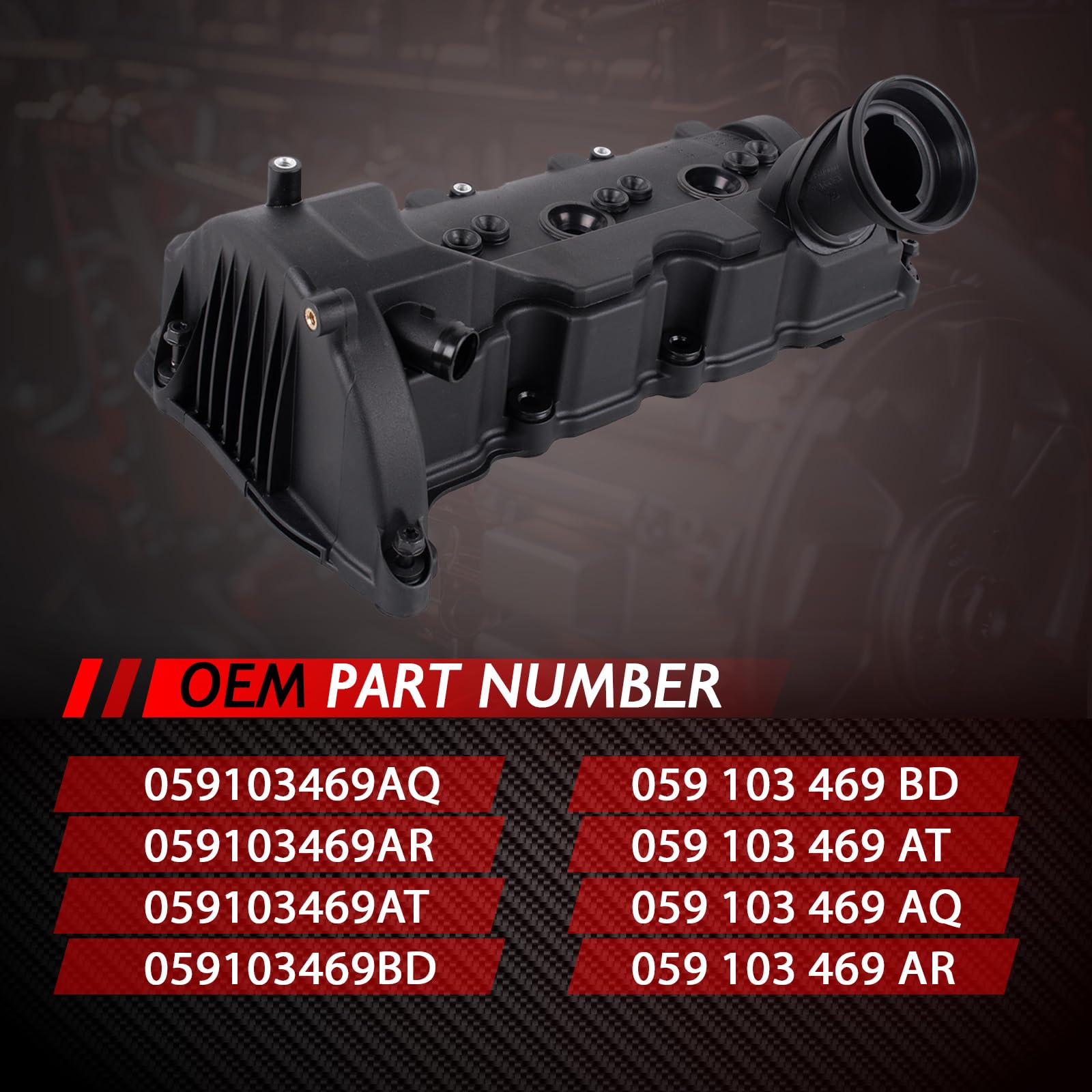 Sinistra 059103469BD 059103469AQ - Coperchio per valvola a cilindro, ricambio per A4 A5 A6 A7 A8 Q5 Q7 accessori auto