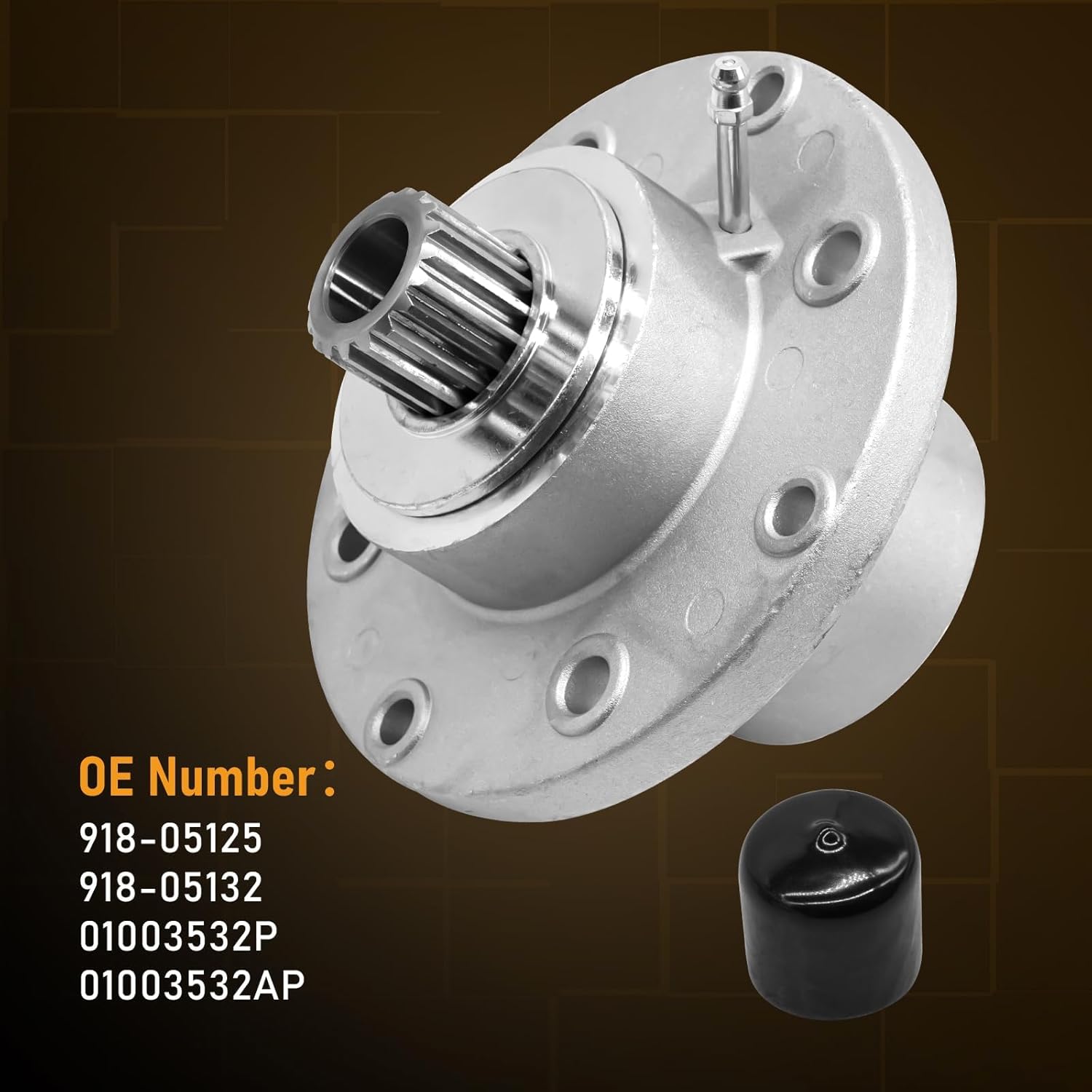 918 05132 918-05125 918-05132 Spindle for Cub Cadet Tank M60 M48 M54 M72 & Tank S S6031 S6032 Lawn Mower Deck Blade Spindle Replaces 01003532 01003532A