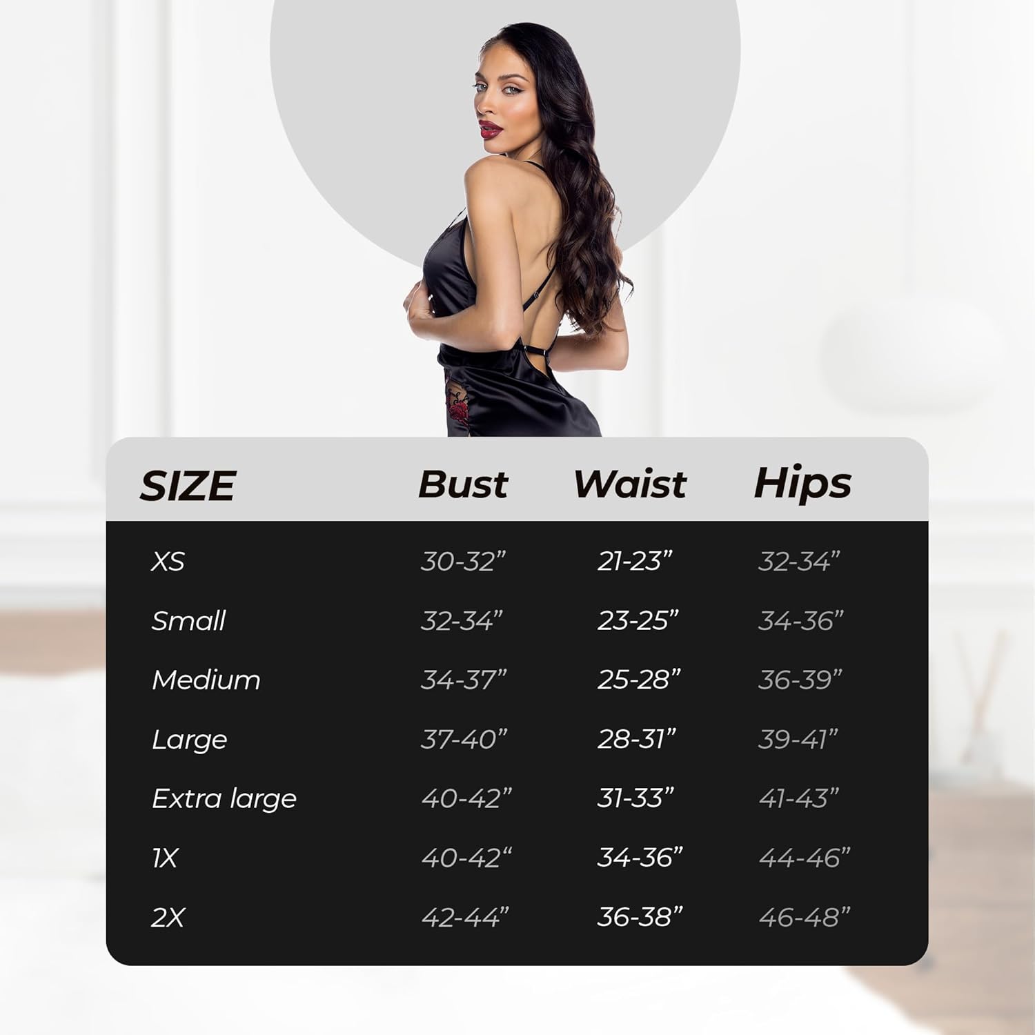 Sexy Babydoll Lingerie For Women Roma Blossom Beauty Slip, Lace Satin Lingerie Dress Nighty Chemise Negligee Romantic Outfit