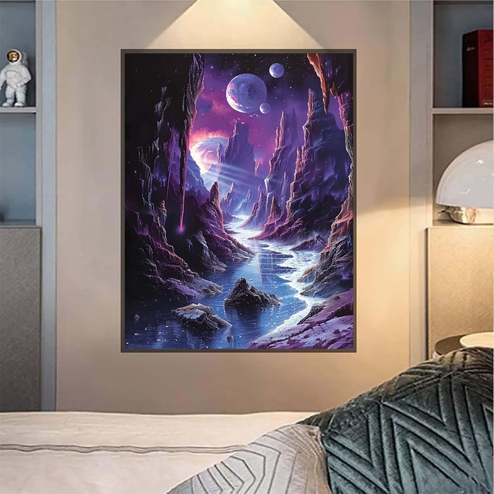 5D Diament Malarstwo Górskie Numery dla dorosłych, Diamentowe Malarstwo Dorosła Planeta, DIY Kreatywny Hobby Dorośli Zestaw do haftu, Zestaw do haftu krzyżykowego, Boże Narodzenie Dekoracja Prezent