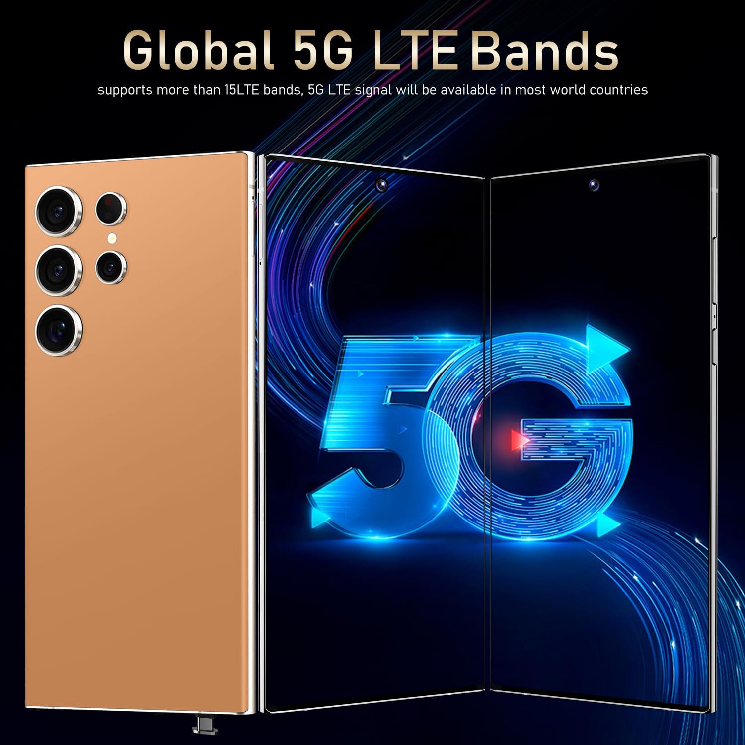 Smartphone with 5G network symbol