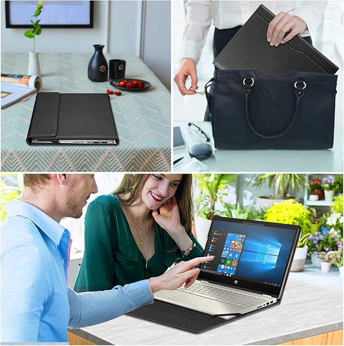 Fintie Funda Tipo Sobre para HP Pavilion x360 14 Pulgadas Negro miniatura 7
