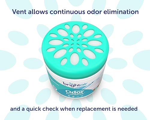 Miniatura 3 de Bright Air Súper eliminador de olores, para espacios de tamaño mediano, aroma a lino y brisa primaveral, caja de 6, ambientador, aceites esenciales