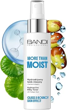 Bandi More Than Moist Hydra Balance Milky Toner with Collagen Hydration Ph Balance Anti-Aging Firming Smooth Radiant Glass Skin Effect 120 Hours Moisture Lightweight Formula