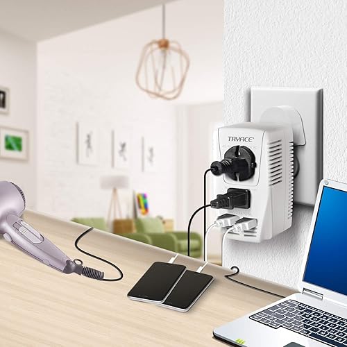 Miniatura 6 de Convertidor de voltaje mejorado de 2000 W, 220 V a 110 V, voltaje reductor para secador de pelo, alisador, rizador, convertidor de energía para