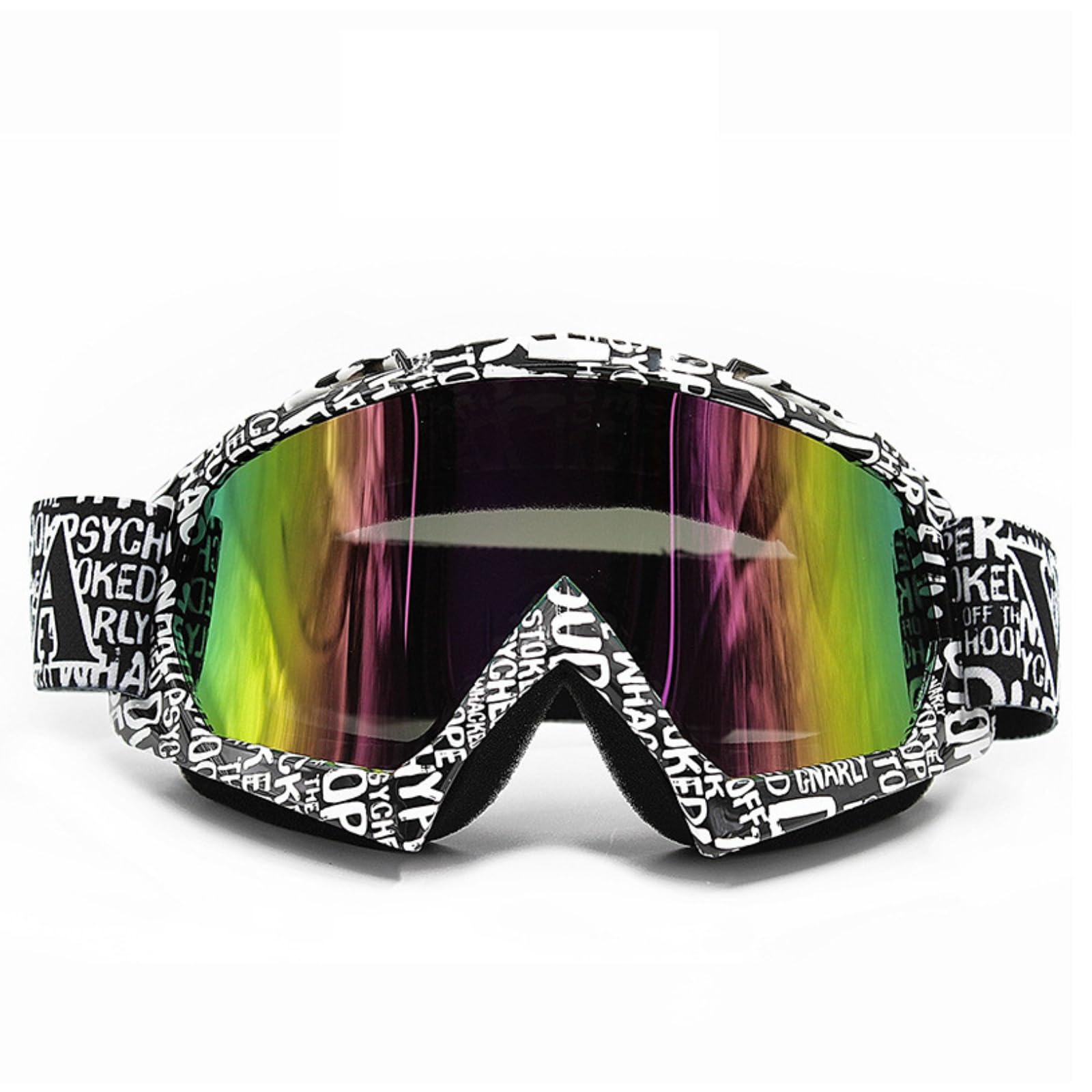 Occhiali Moto Motocross Occhiali Sci Mascherina Snowboard Antivento Antipolvere Antigraffio