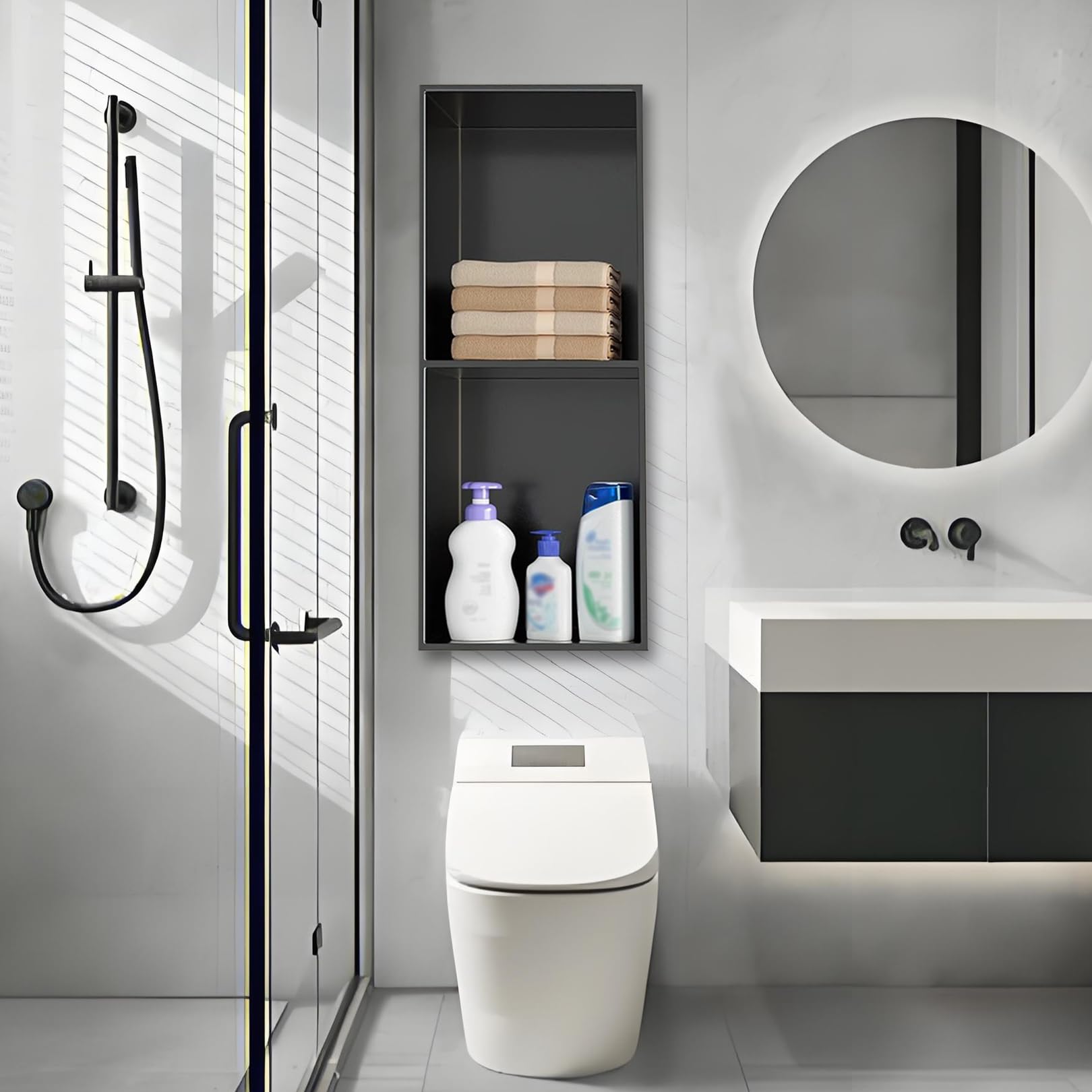 Niche de douche en acier inoxydable 304 finition haut de gamme