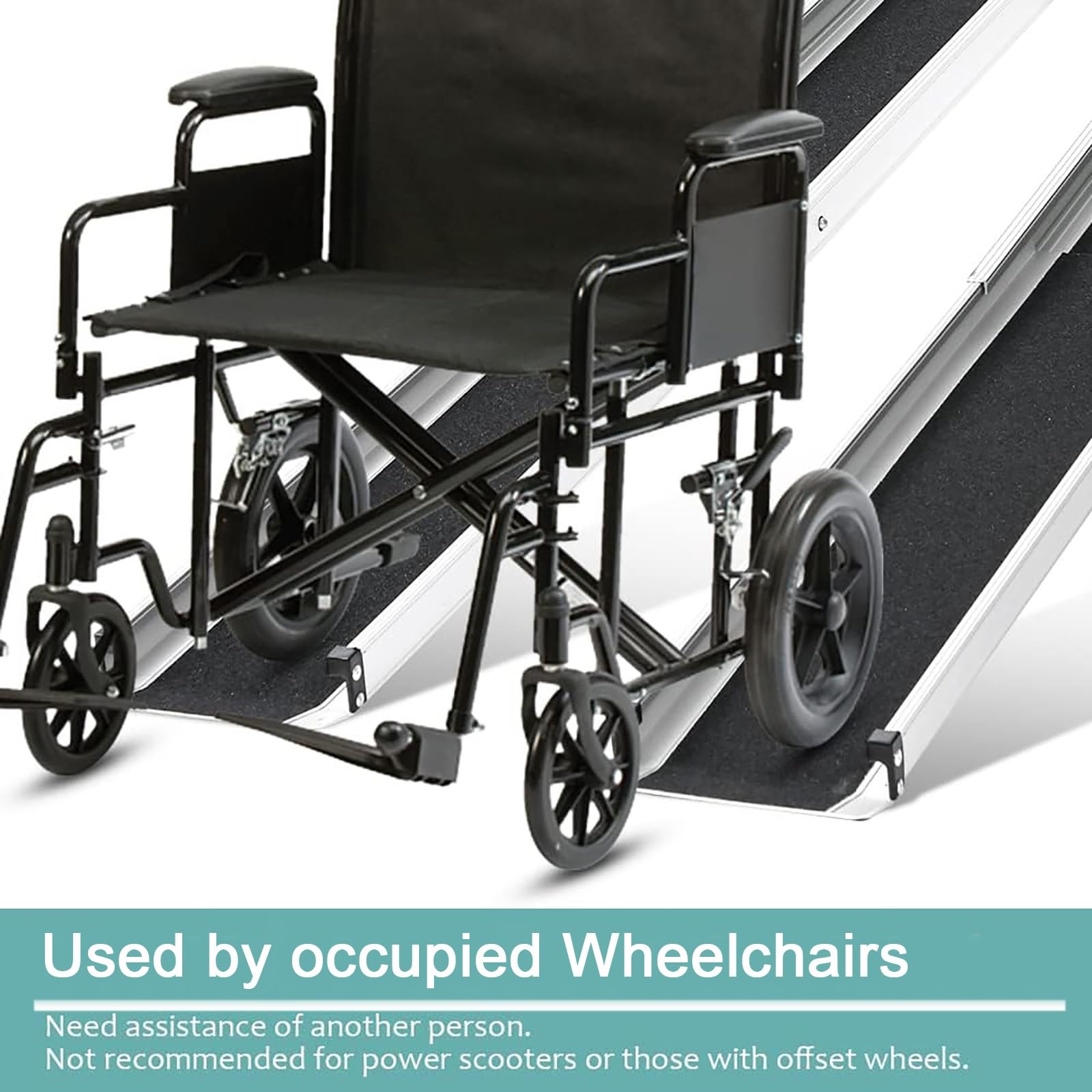Amazon.co.jp: 伸縮式車椅子用スロープ 4-7フィート 1ペア、キャリー