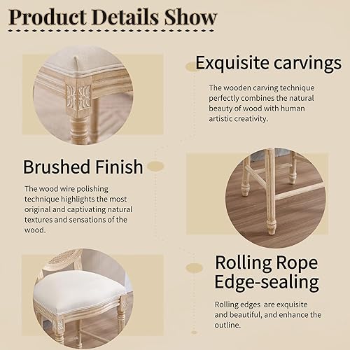 Miniatura 4 de Juego de 2 sillas de comedor, juegos de mesa y sillas con respaldo redondo, sillas apilables tapizadas para sala de estar, cocina, restaurante,