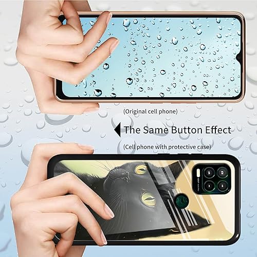 Miniatura 9 de Funda para Moto G Stylus 5G 2023 de vidrio templado, funda negra con diseño de luna y lobo para mujeres y hombres, antiarañazos, a prueba de golpes,