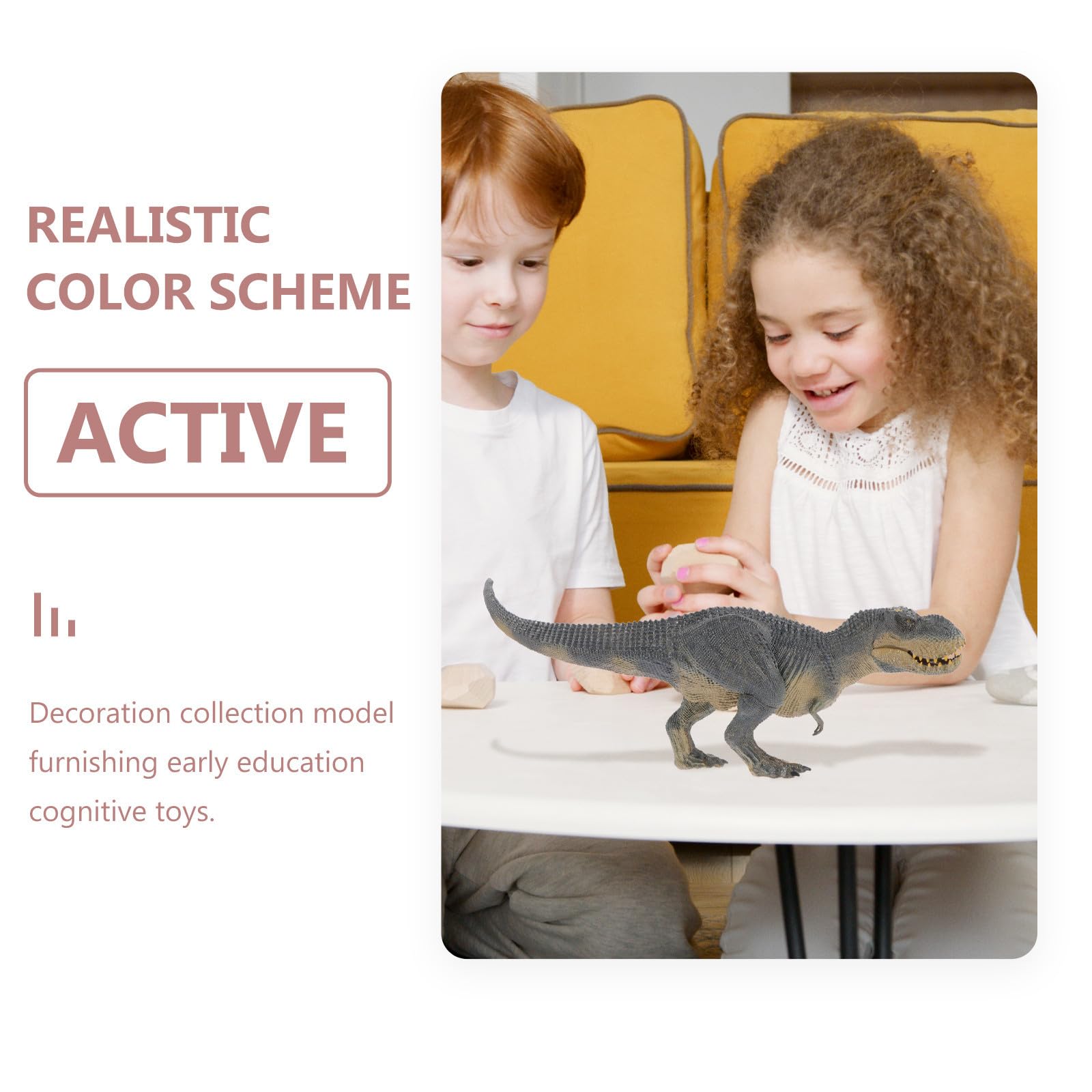 Uonlytech Dinosauro Giocattolo Grande in Plastica per Bambini