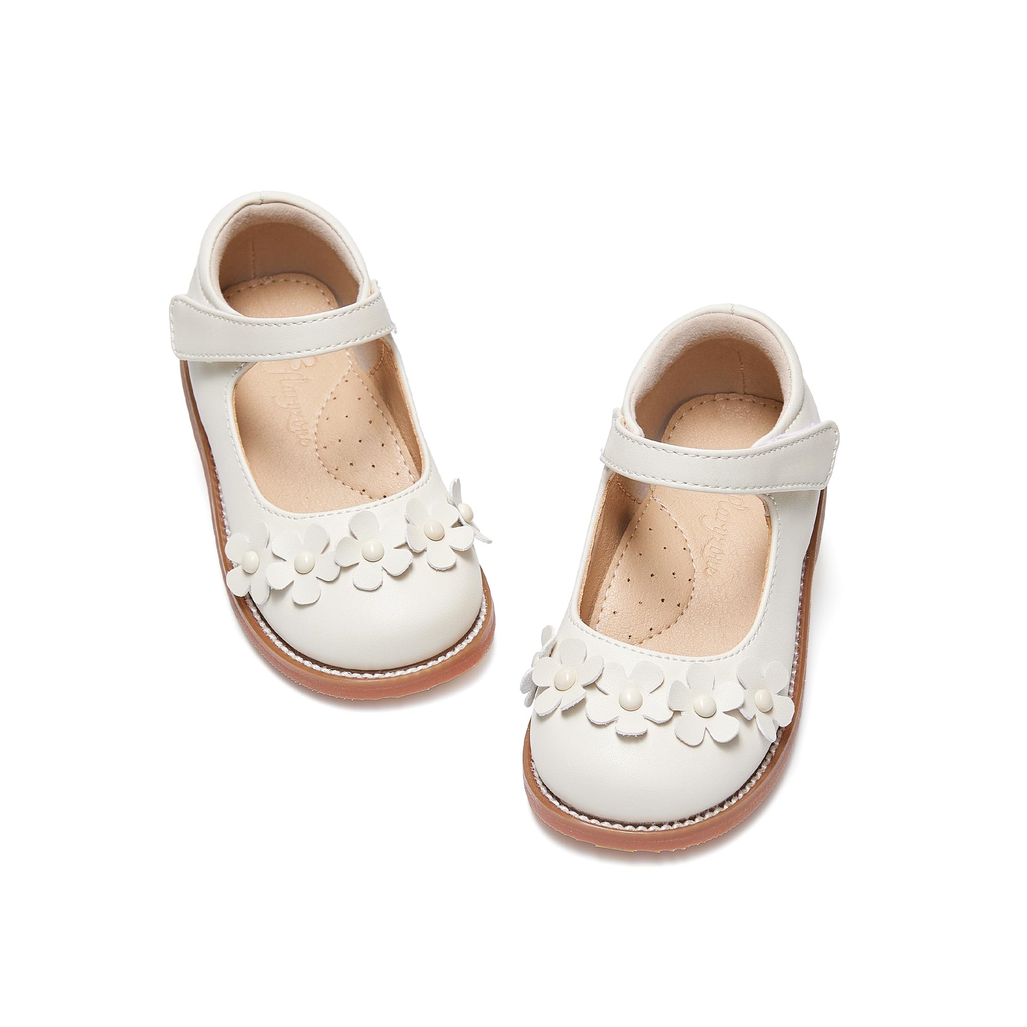 Flaryzone Toddler Girls Mary Jane School Uniform Oxfords Dress Shoes Flats