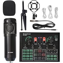 Audio Mixer Podcast Equipment Bundle Sound Card Live Broadcast Dedicated Full Set Of V8 Live Broadcast Set Microphone Professional sound card precise
