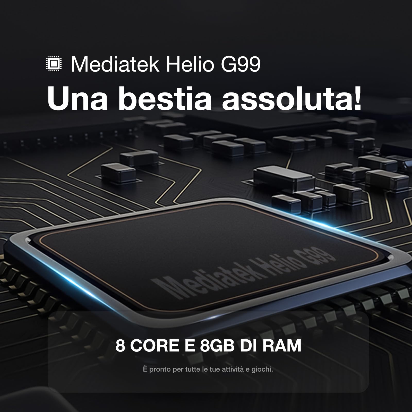 AGM PAD P1 Tablets PC, 10,36" 2K FHD IPS Android13 Rugged Tablet, 8GB+256GB/2TB TF, MTK G99, Doppi Altoparlanti BOX 1224, Batteria 7000mAh, Dual SIM 4G Tablet, Con Custodia e Tastiera