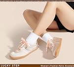LUCKY STEP Women's Fashion Retro Sneakers Casual Trendy Walking Shoes Non Slip Comfortable Classic Running Sneaker