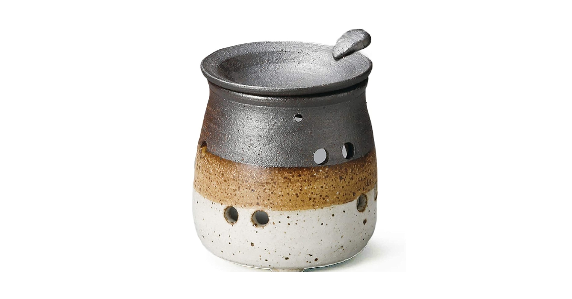Amazon.co.jp: 常滑焼 茶香炉 山田作 白細掛分茶香炉 : ホーム