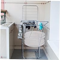 Vista 6 de Estante plegable para ropa sucia, estante de secado plegable para ropa, colgador de ropa, red para colgar ropa, secadora de ropa, red para colgar