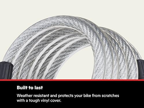 Miniatura 4 de Schwinn - Cerradura antirrobo para bicicleta con varios niveles de seguridad, llave y combinación de bloqueo