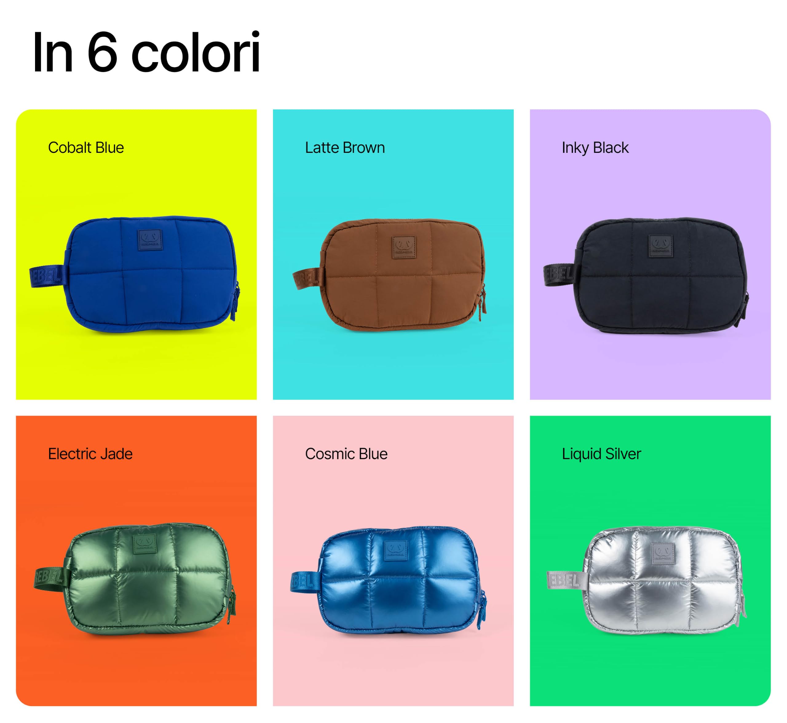 Fresh 'n Rebel Coze Maxi - Pochette Tech Imbottita - Organizer per Cavi e Accessori - Pochette da Viaggio per Caricabatterie, Auricolari & Powerbank - Con Scomparti - Finitura Premium (Cobalt Blue)