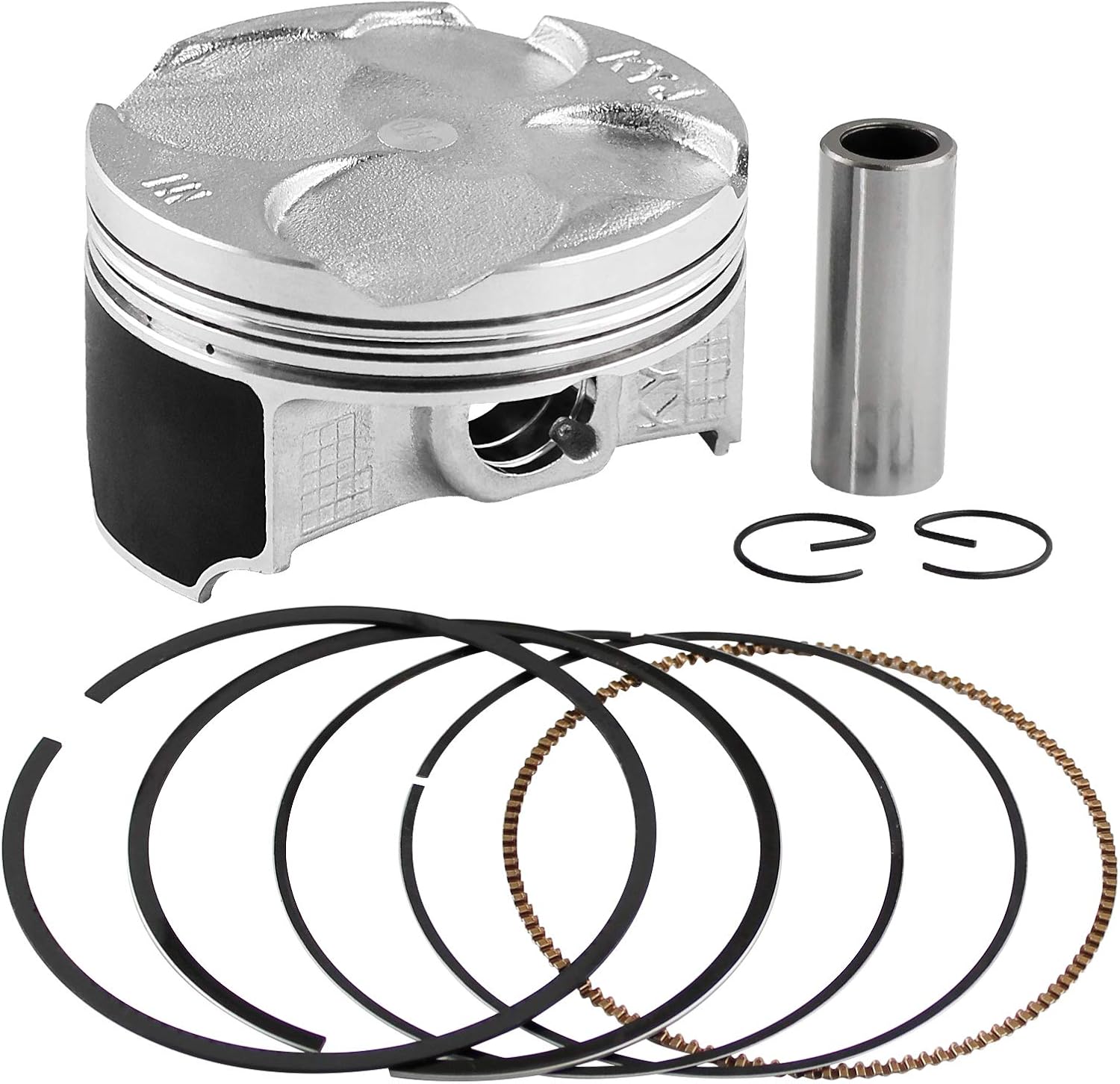 Road Passion 76mm Engine Piston and Piston Rings Pin Clips Kit for HONDA CBR250 2011-2013/ CRF250L CRF250 L 2013-2016