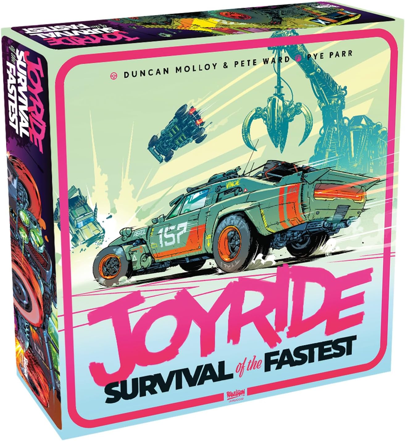 Rebellion Unplugged | JOYRIDE: Survival of the Fastest | Racing Board Game | Ages 12+ | 2-4 Players | 40+ Minutes Playing Time