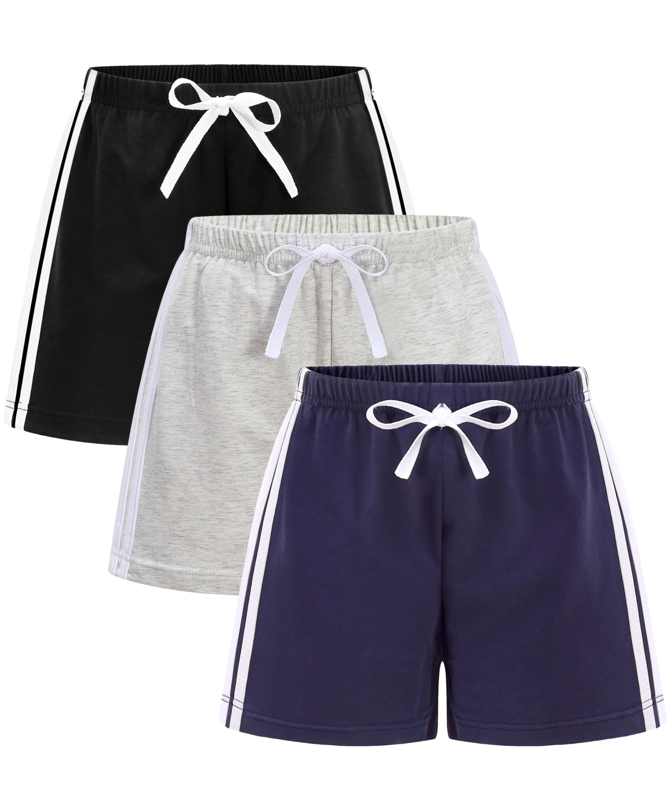 GFQLONG Toddler Boys Girls Cotton Athletic Shorts Summer Soccer 2-8Y