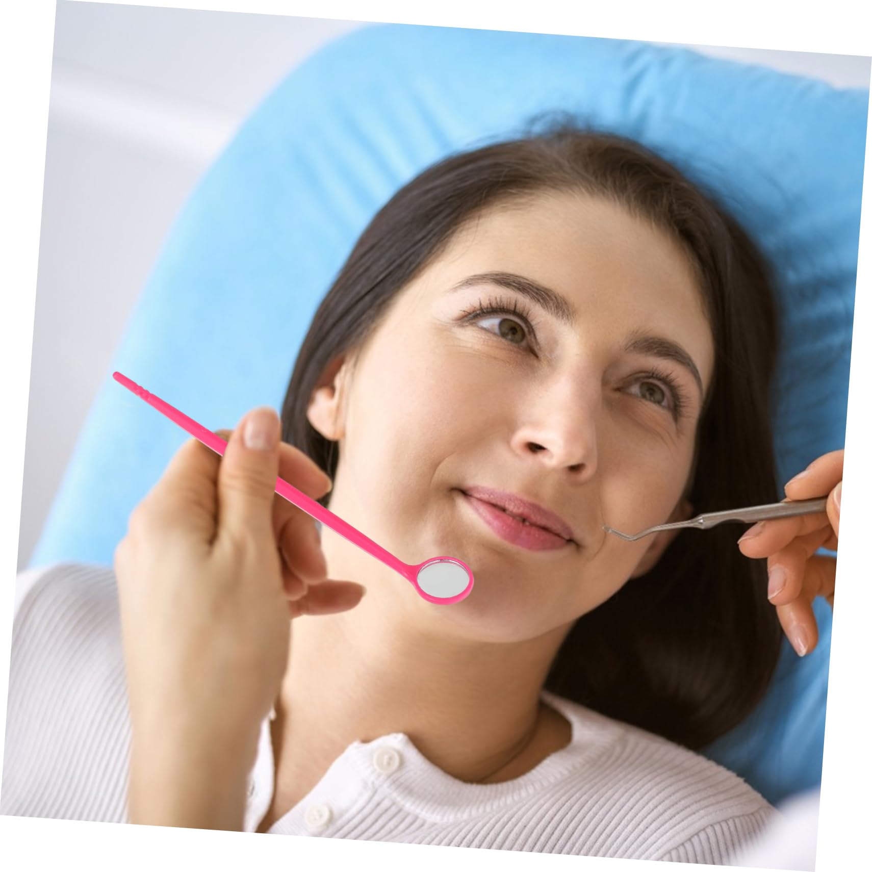 Alipis 3 Set Kit Di Specchietti Orali Per Adulti Con Strumento Per Denti Con Riflettore Intraorale Morbido Per Dentisti Specchietti Per Esame Orale A Forma Di Specchietti Per 20 pezzi*3