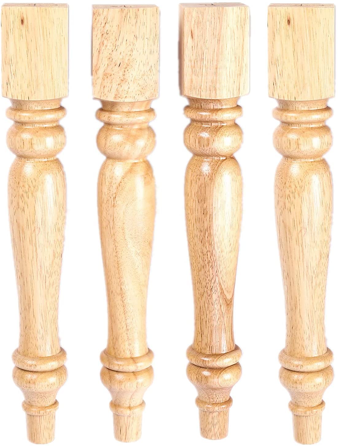 Buy tonchean 4Pcs Wooden Table Legs Set Turned Table Leg Wooden 14