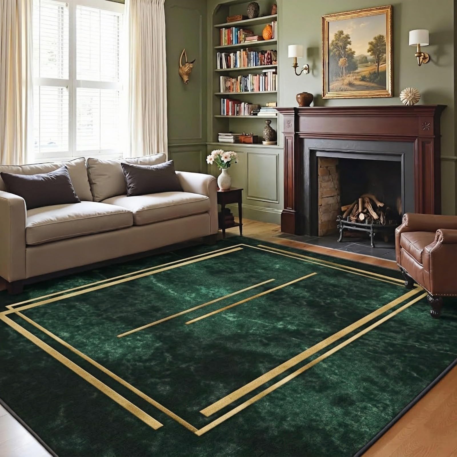 Zhaotingrui Extra Large Rugs for Living Room, Machine Washable Non Slip Rug