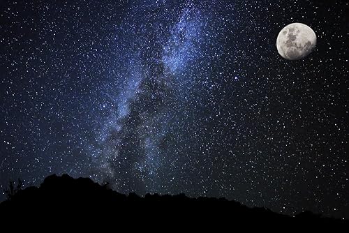 Posterazzi MINDPI12291809 - Póster de galaxia de la Vía Láctea, estrellas en el cielo nocturno, 8 x 10 pulgadas