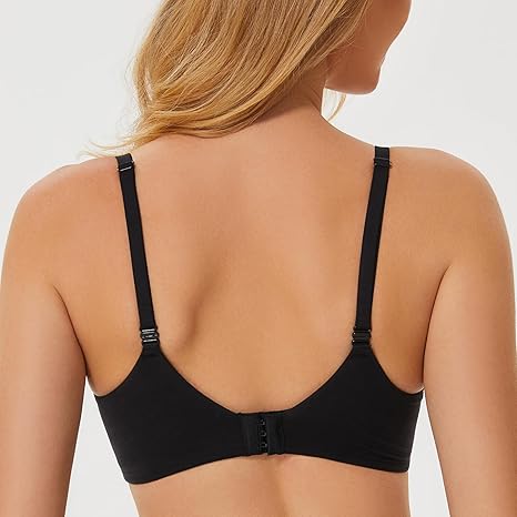 MELENECA Push-up bralettes voor dames, naadloos, gewatteerde draadloze beha met ondersteuning en lift, Beige, 70B
