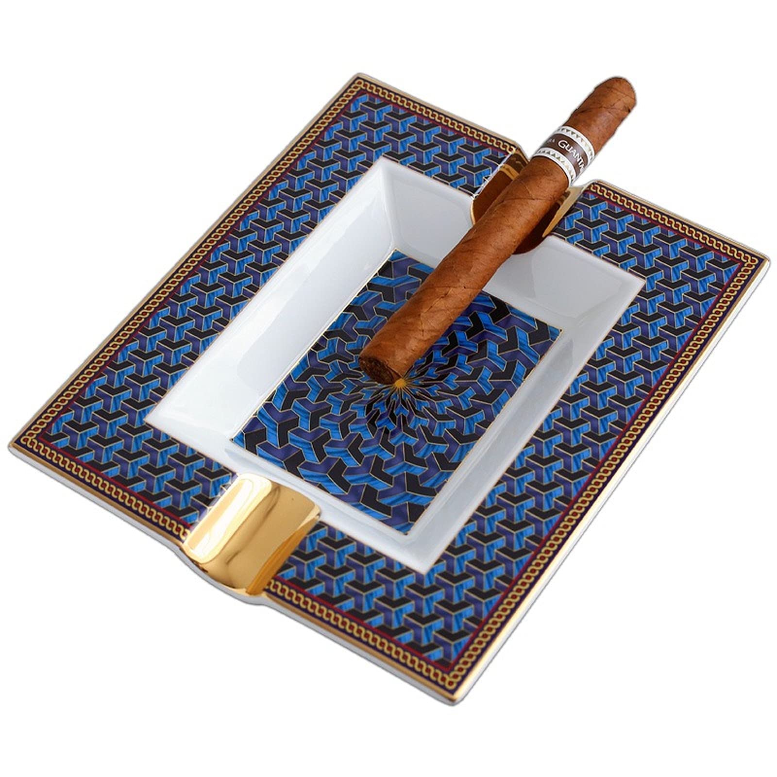 china glitter blue push down cigarette ashtray Spinning Mealody Sealed Windproof Ashtray,Stainless Steel