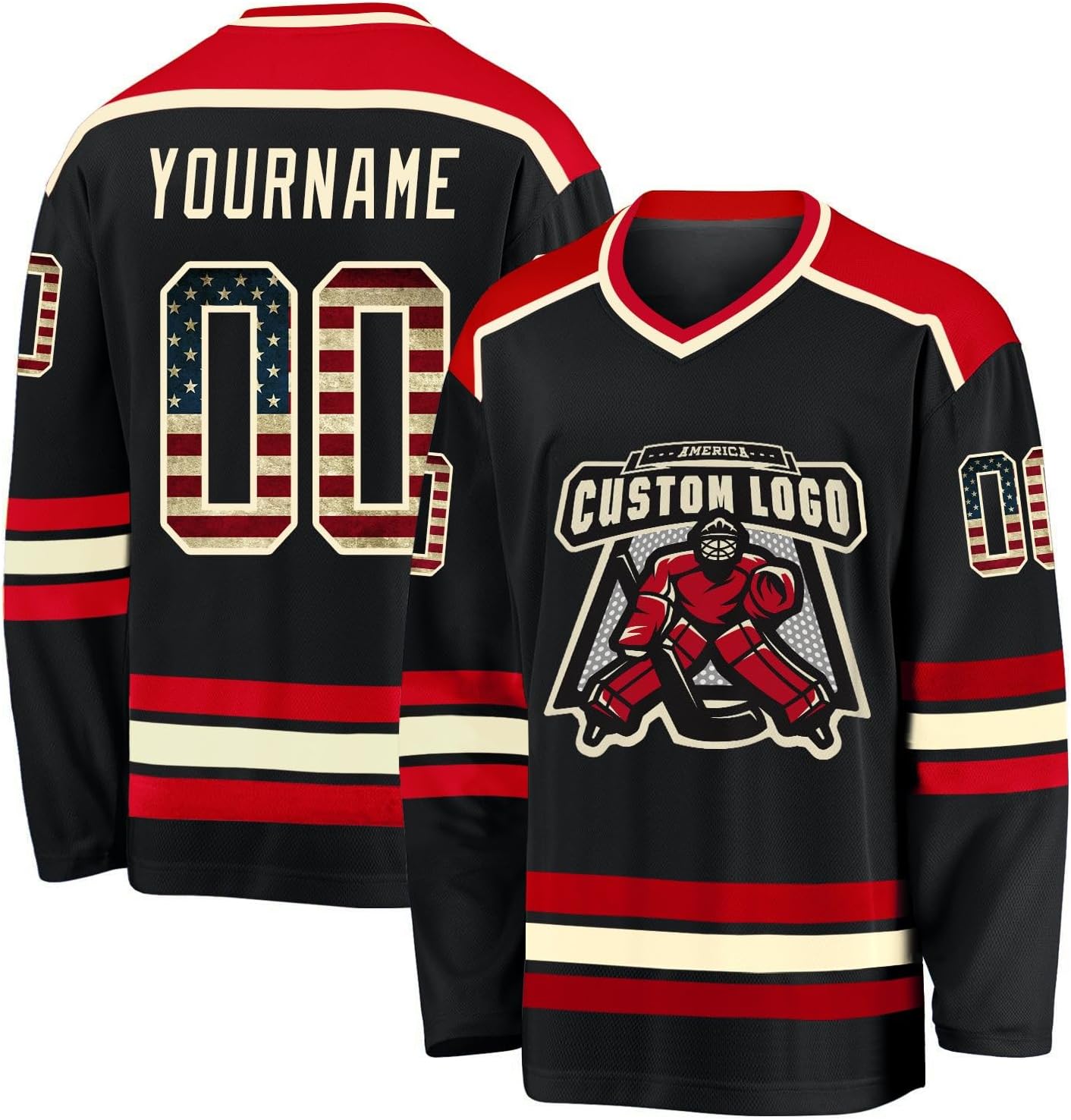 Usa Hockey Jersey Youth Custom Hockey Jersey Personalized Name