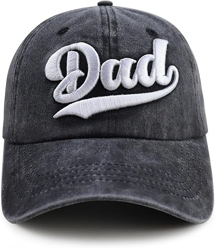 Vista 5 de 2 gorras de béisbol de algodón bordadas en 3D para mamá y papá, regalo para parejas y padres